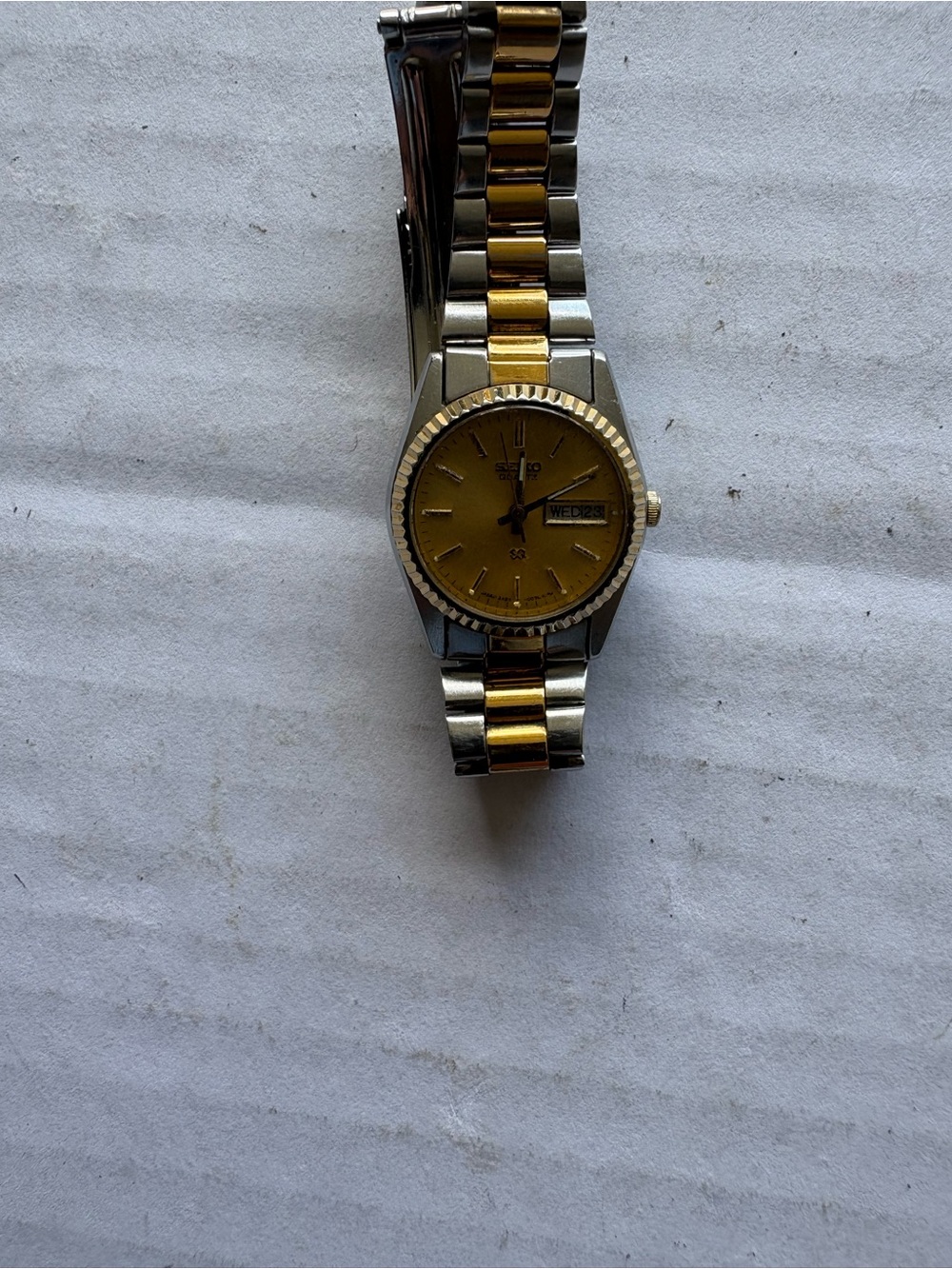 Seiko Women’s Two-Tone Gold and Silver Bracelet Watch-Brand New Battery